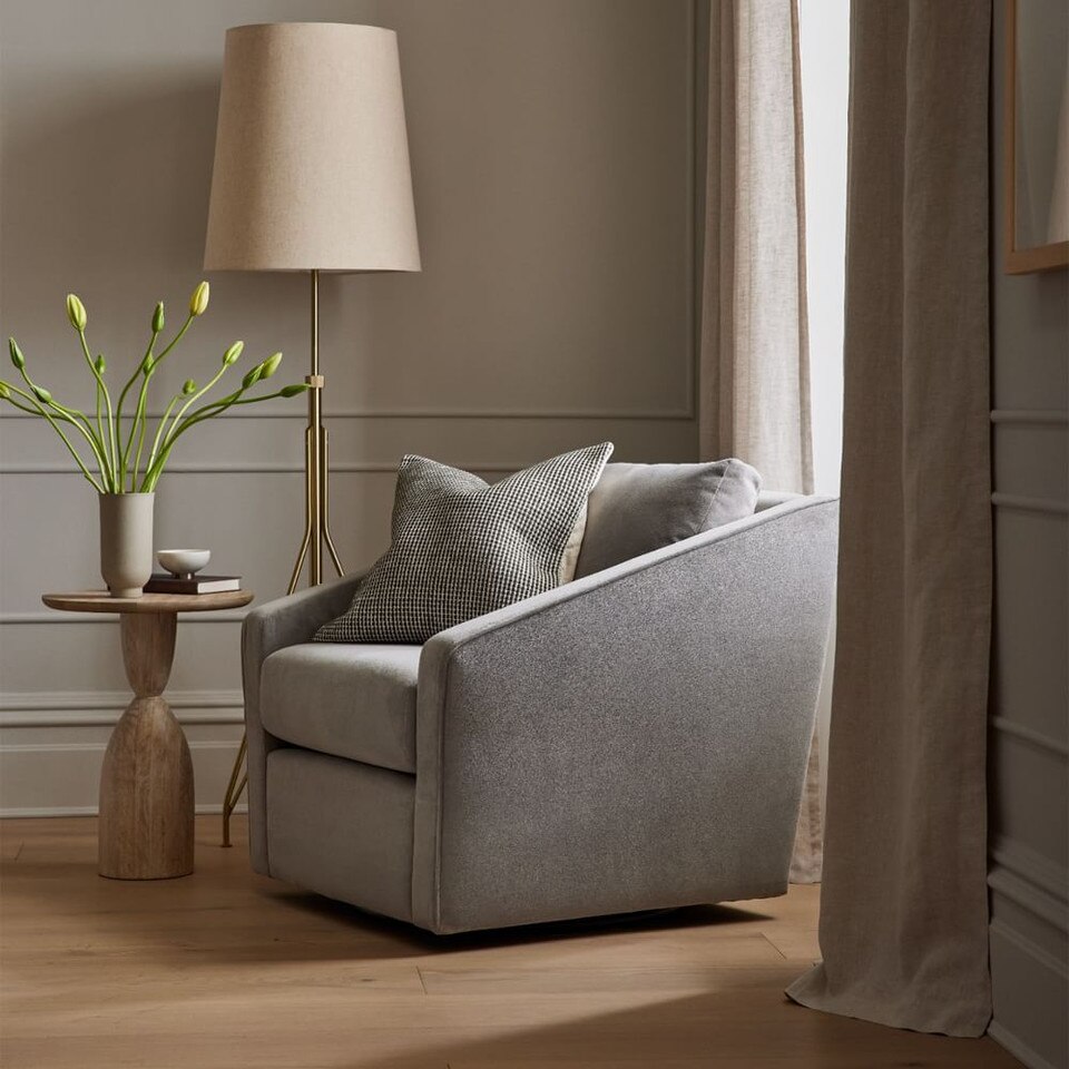 Winona Round Pedestal Side Table West Elm UK